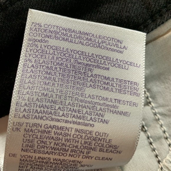 NYDJ Black Stretch Straight Leg Lift Tuck a technology Jeans size 14 - Picture 9 of 10